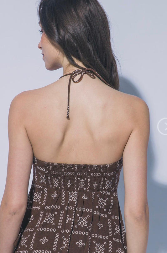 SET CHOCOLATE STRAPLESS Y PANTALON