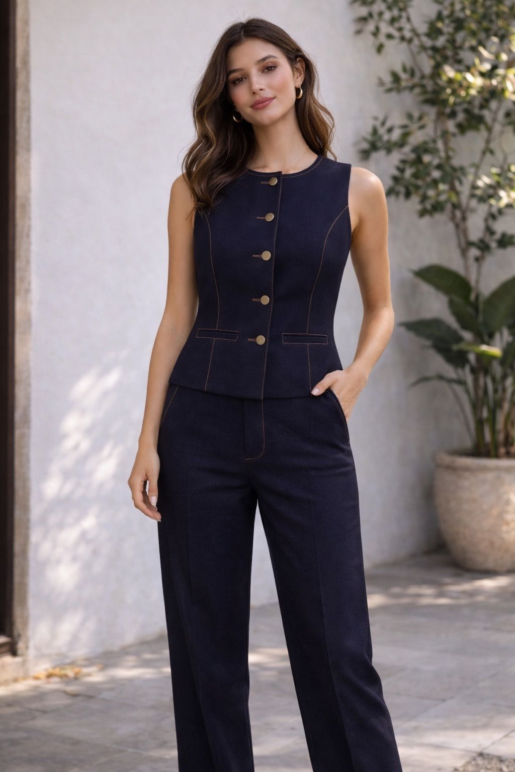 SET CHALECO Y  PANTALON PREMIUM