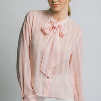 BLUSA DE PUNTOS CON LISTON