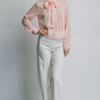 BLUSA DE PUNTOS CON LISTON