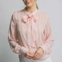 BLUSA DE PUNTOS CON LISTON