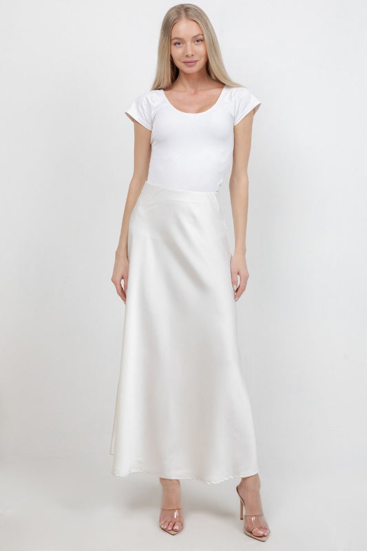 FALDA SATIN LARGA