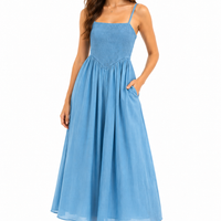 VESTIDO LARGO EN V