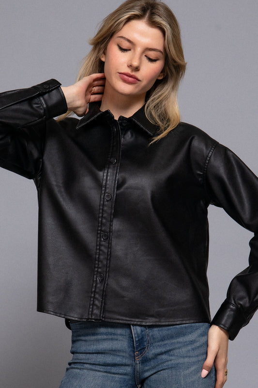 CAMISA CUERO SINTETICO